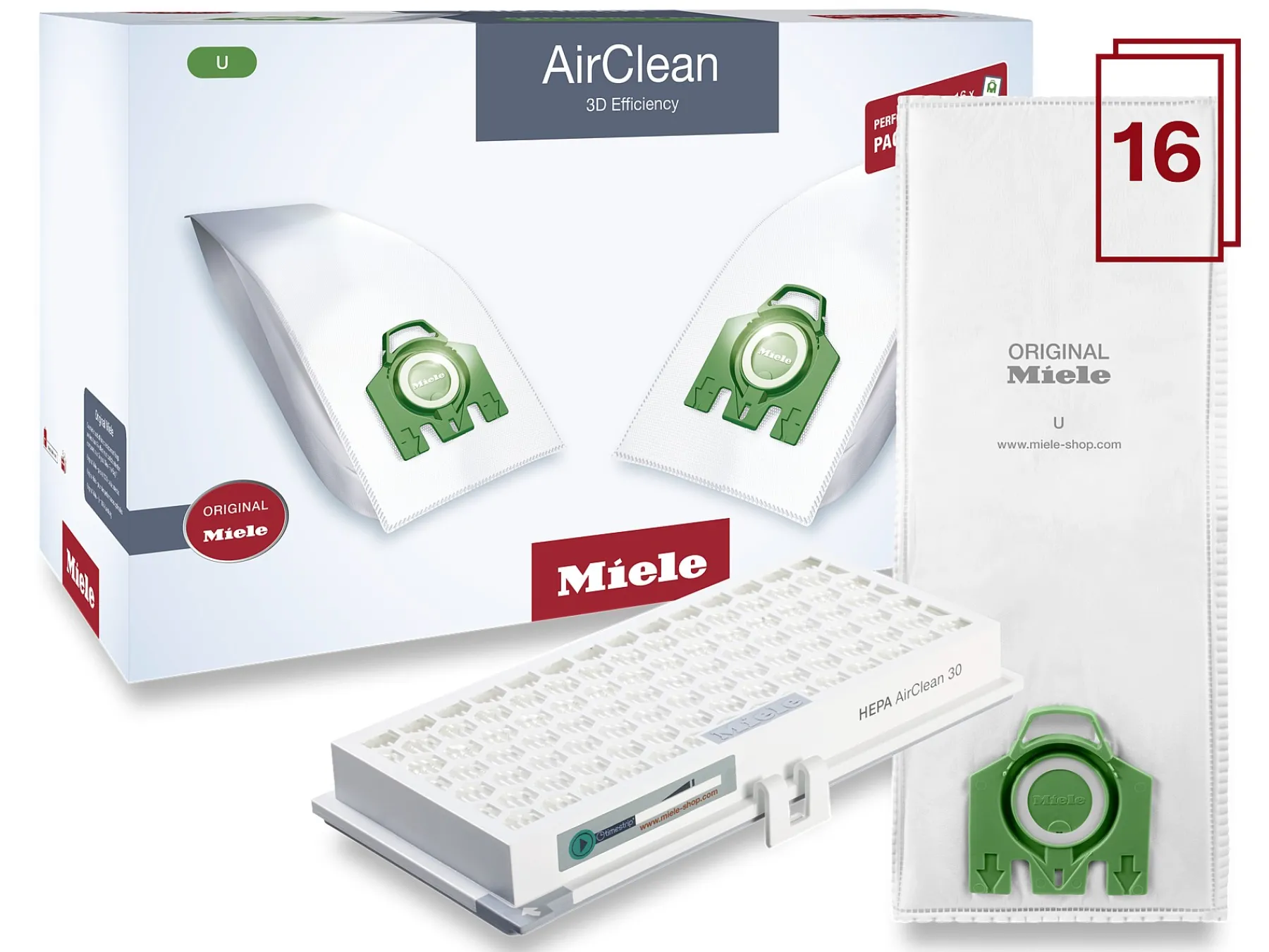 Miele Accessoires<Prestatiepakket Airclean 3D Efficiency U