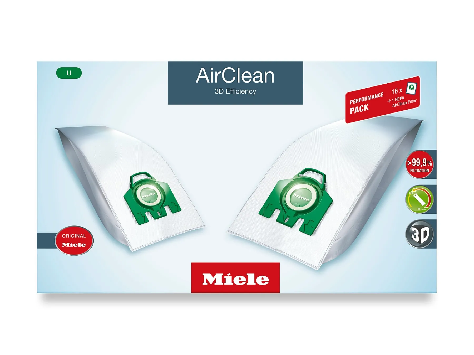 Miele Accessoires<Prestatiepakket Airclean 3D Efficiency U